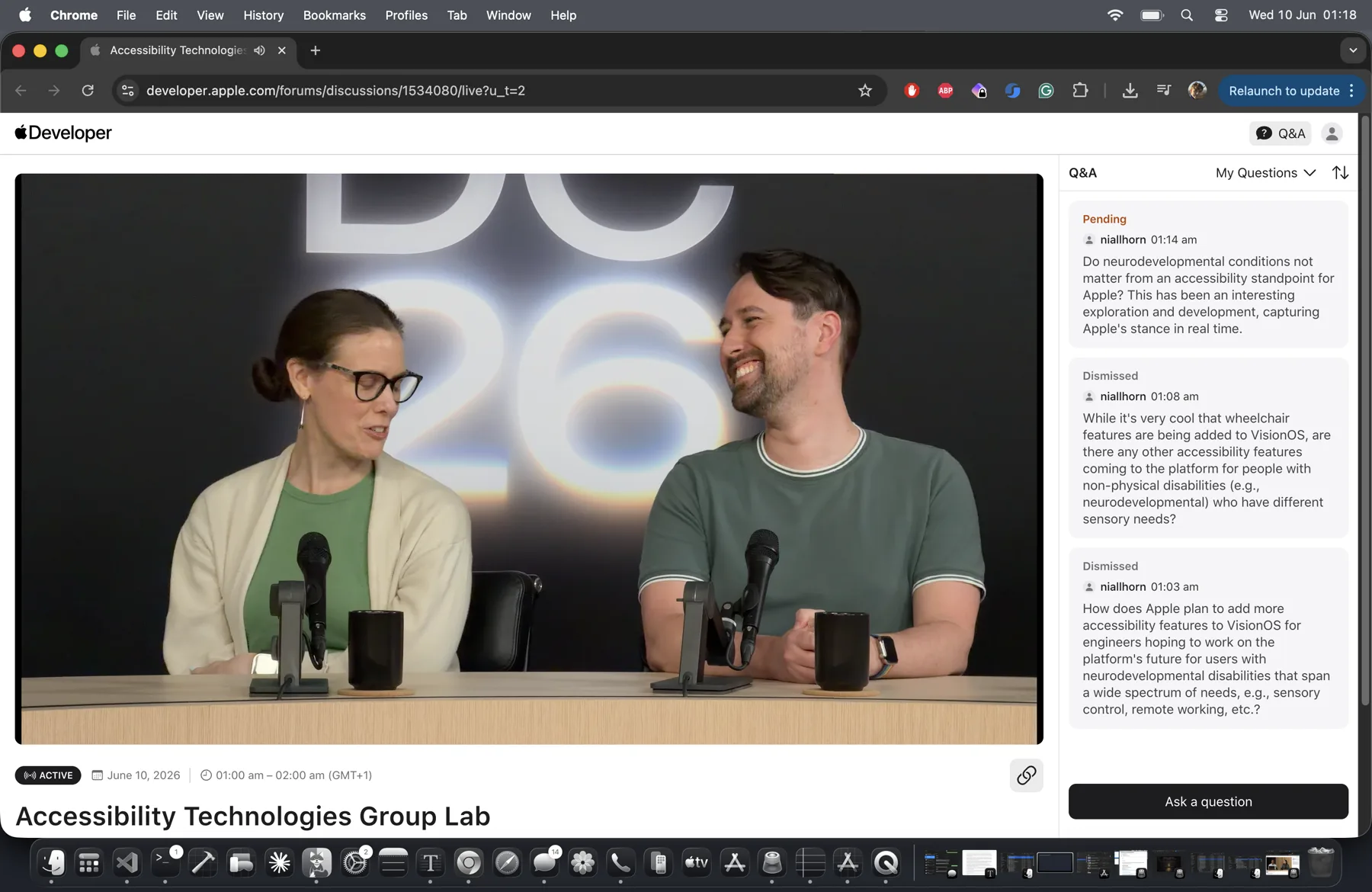 My two unanswered questions in Apple's Accessibility Lab, WWDC 2026